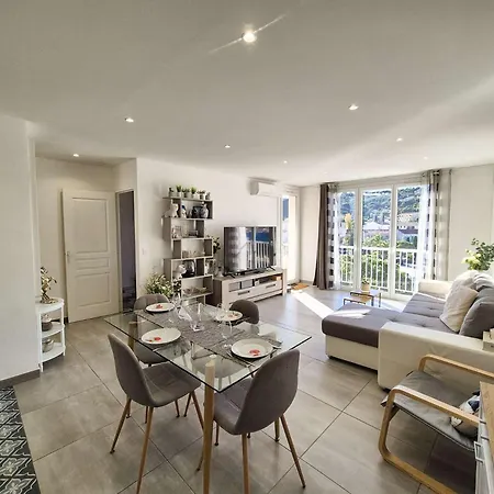 Vue Mer, Climatisation, Plages Et Commerces A Pied דירה