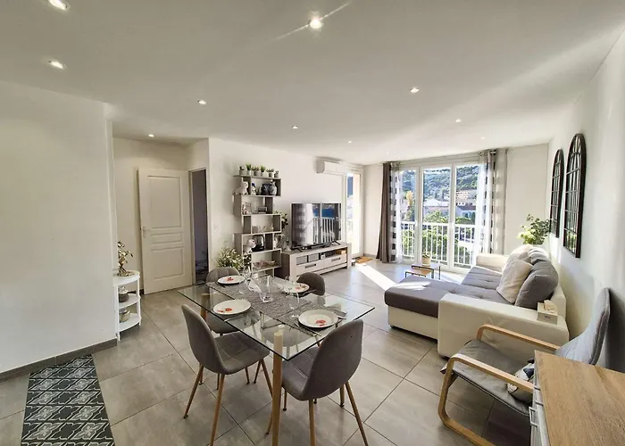 Vue Mer, Climatisation, Plages Et Commerces A Pied דירה